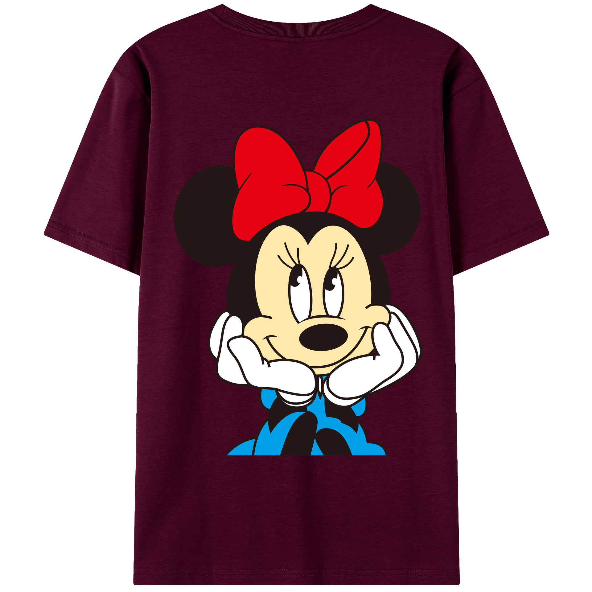 （画像用） ミッキーマウス Mickey Mouse レディース半袖Tシャツ(バックプリント)